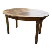 Table de ferme ovale en noyer