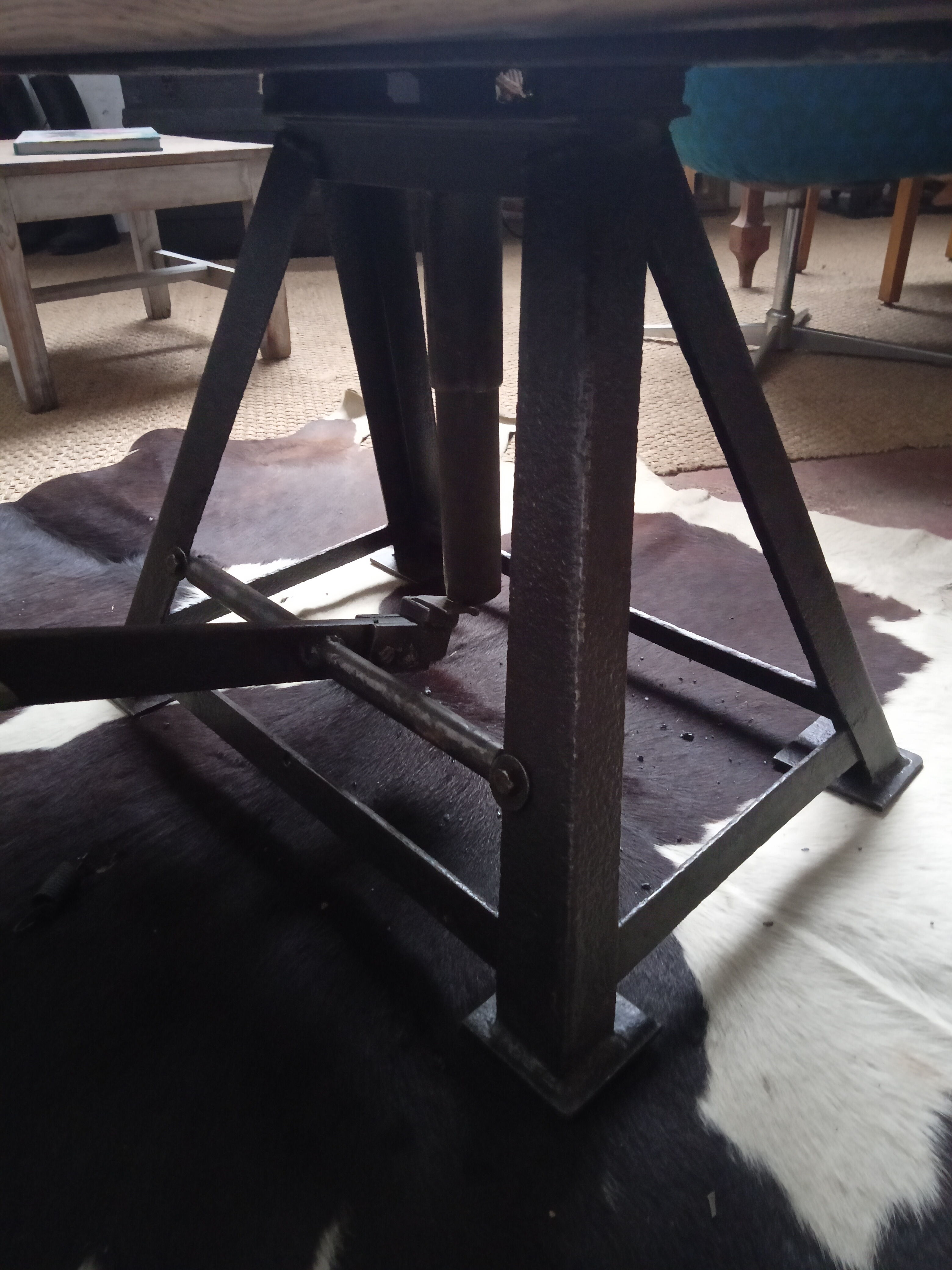 Industrial coffee table