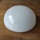 white opaline demi-globe 10 cm high