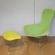 Fauteuil Bird et son ottoman Knoll par Bertoia