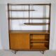 Mid-Century Highboard with Kidney Shaped Shelf in Teak, 1960s