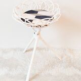 Rattan tripod plant stand