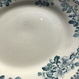 6 Flat plates Terre de Fer model Guadeloupe Debray gray blue