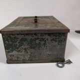 Metal safe with key