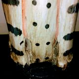 Sculture léopard bois type asiatique ancienne