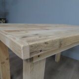 Raw solid wood dining table
