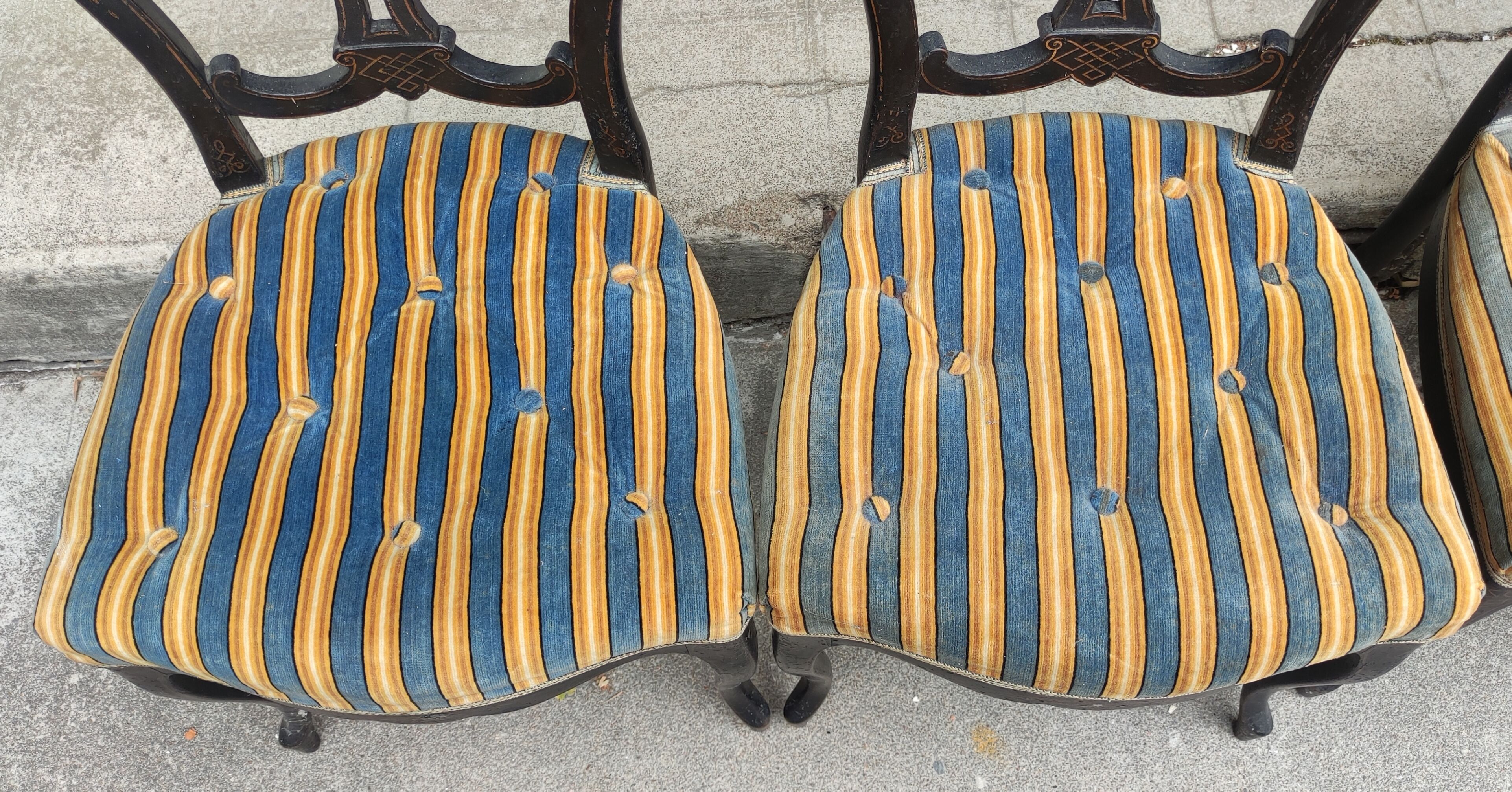 4 Napoleon III chairs