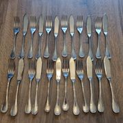 24 fish cutlery sets Christofle Malmaison model