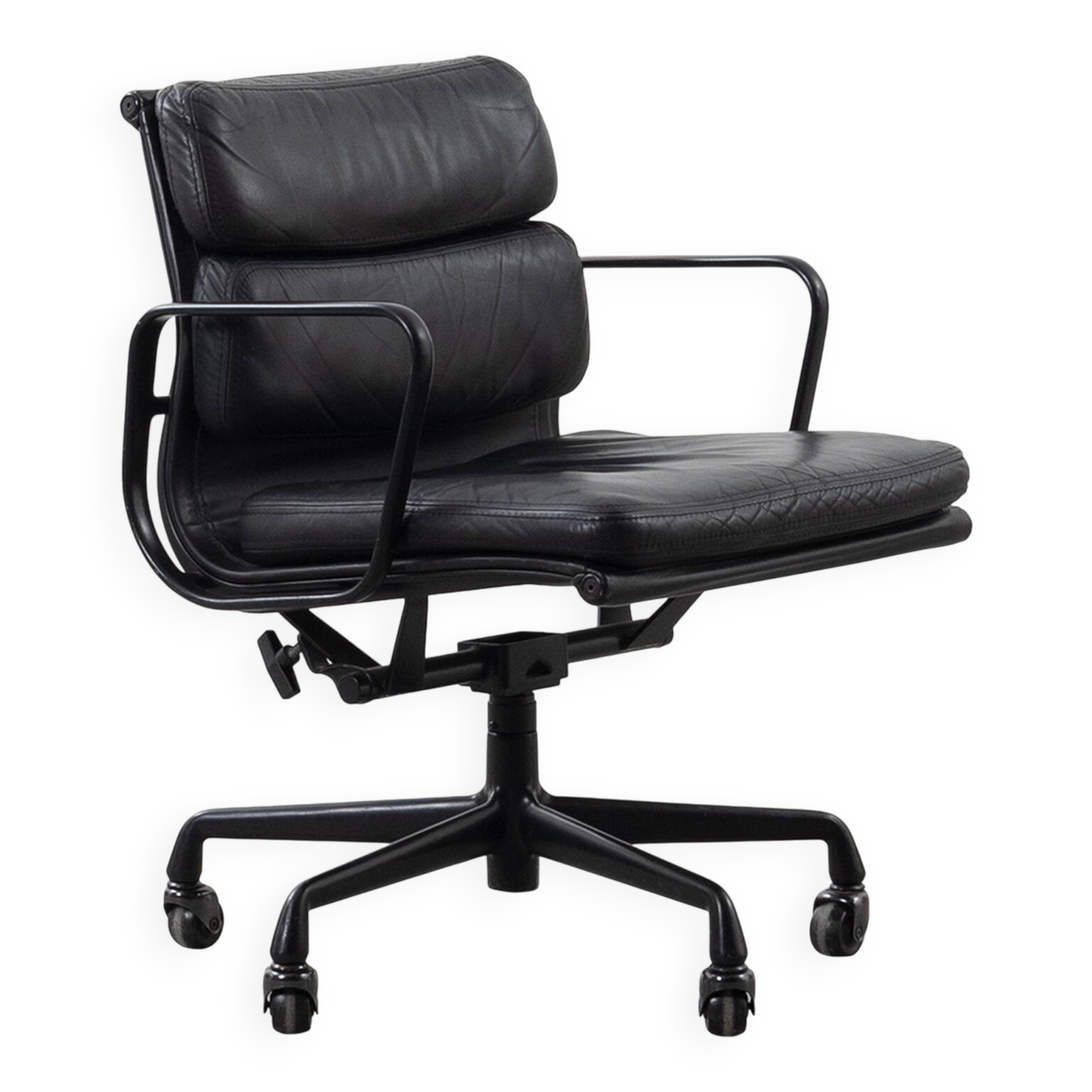 Eames EA435 Management Soft Pad Office Chair all black by Herman Miller