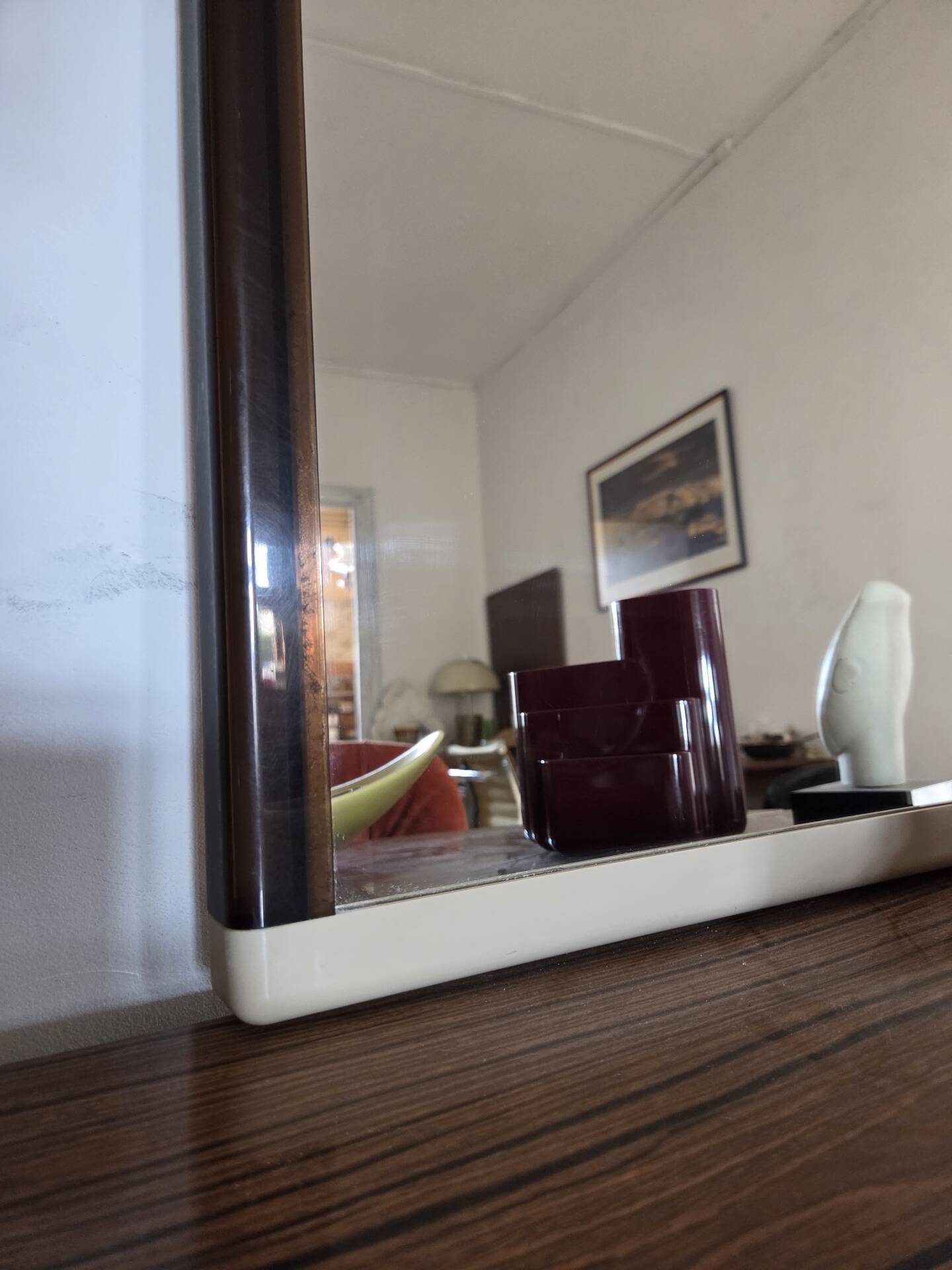 Vintage two-tone mirror