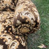 Vintage velvet armchair