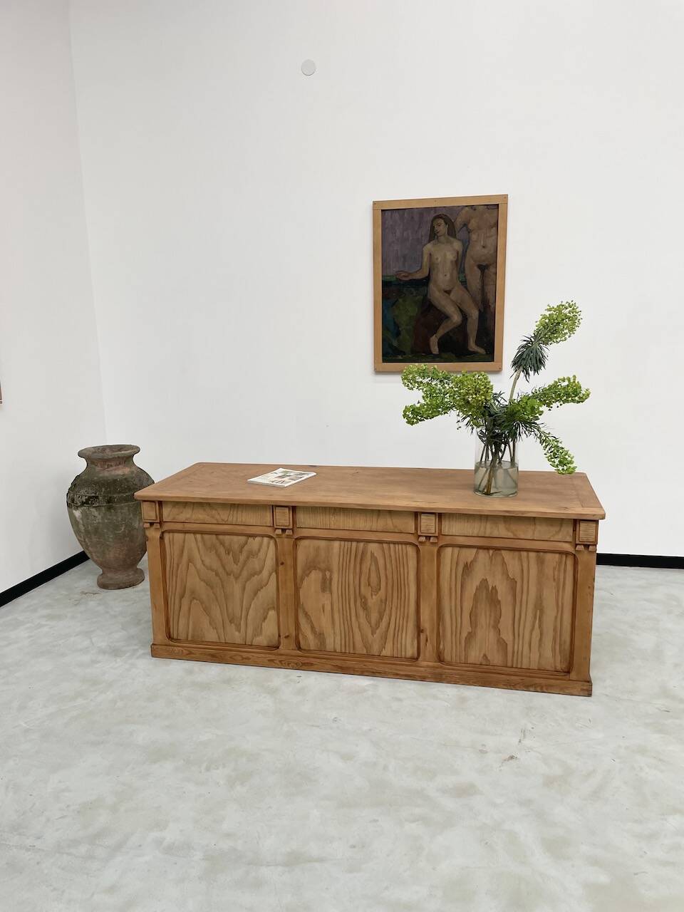 2m central island pine counter