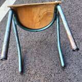 Paire de chaises enfants de bureau ancien