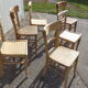 Set de 6 chaises brutes