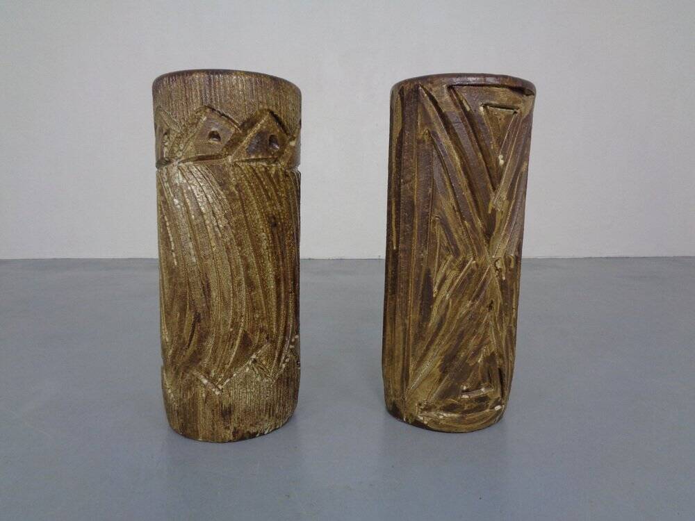 Large Brutalist Ceramic Umbrella Stand, Italy, 1960s