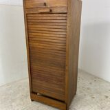 Oak Tambour Filing Cabinet, 1900s