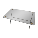 Table basse en verre fumé
