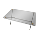 Table basse en verre fumé