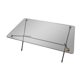 Table basse en verre fumé