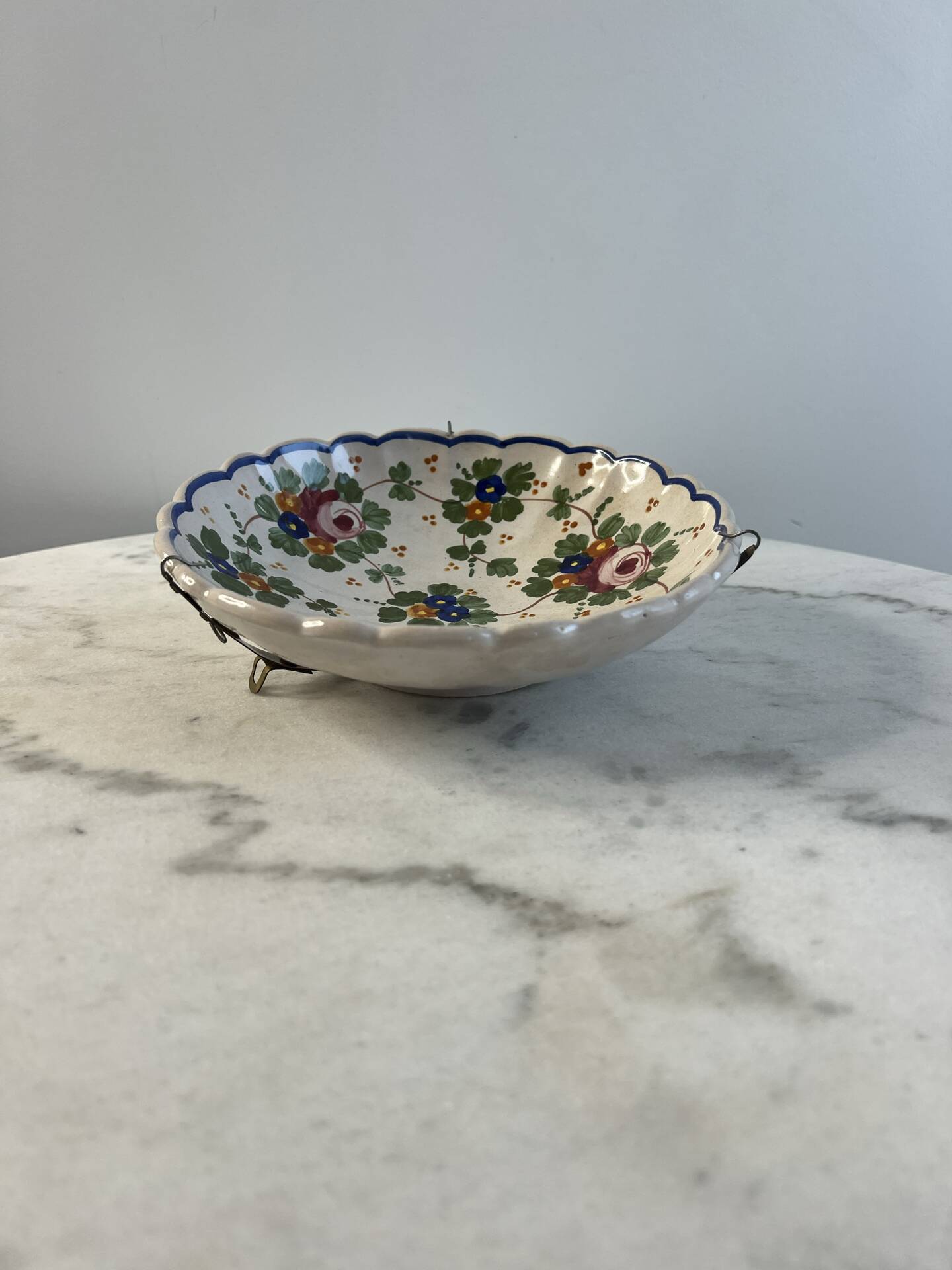 Coupelle décorative en faïence peinte à la main 20cm