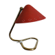 Vintage bedside lamp red 1950