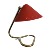 Vintage bedside lamp red 1950