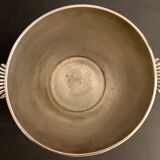 Pearl silver metal champagne bucket, shells or shells