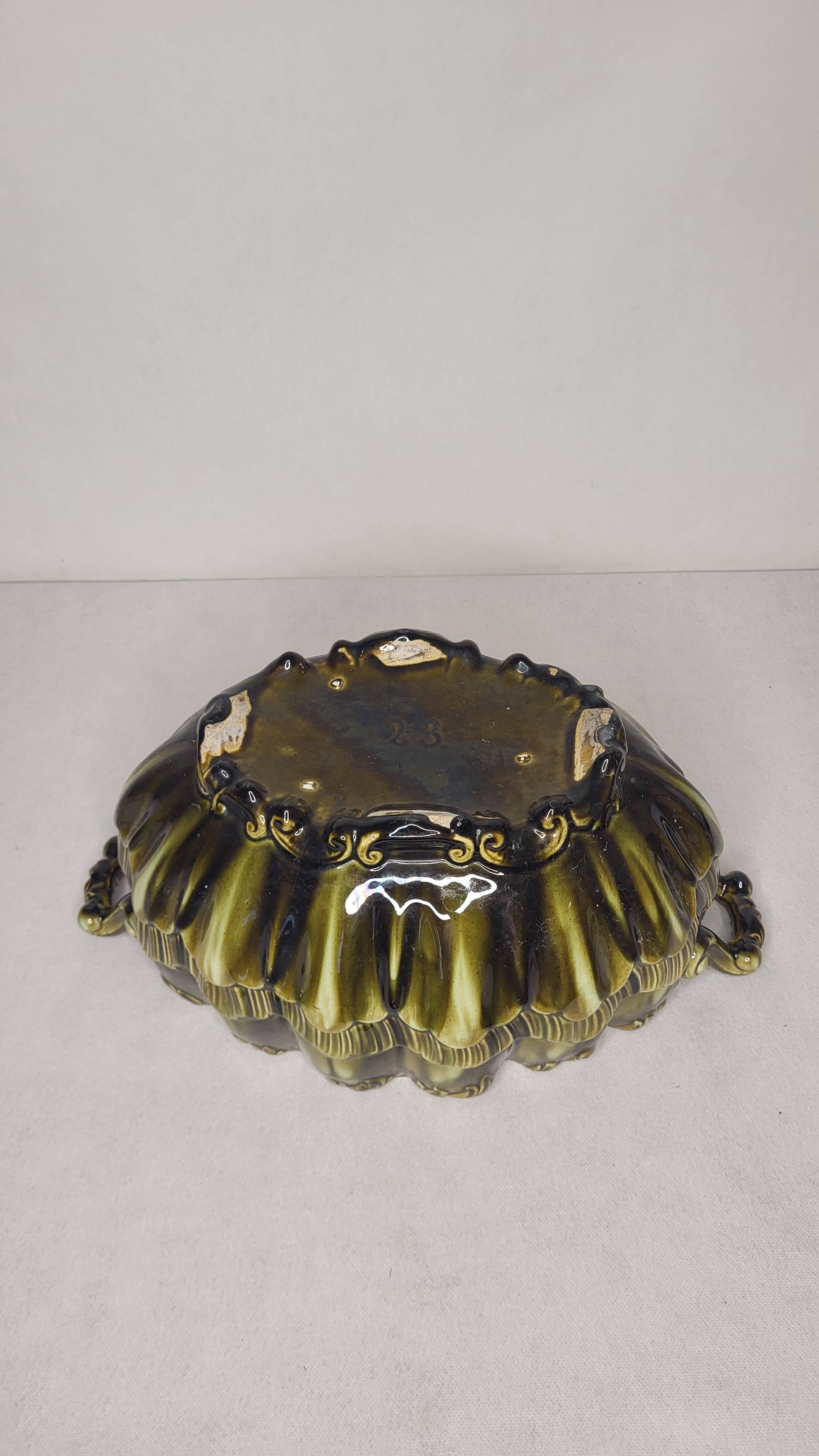 Art Nouveau barbotine planter 1900's
