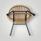 Vintage bamboo and rattan children's armchair