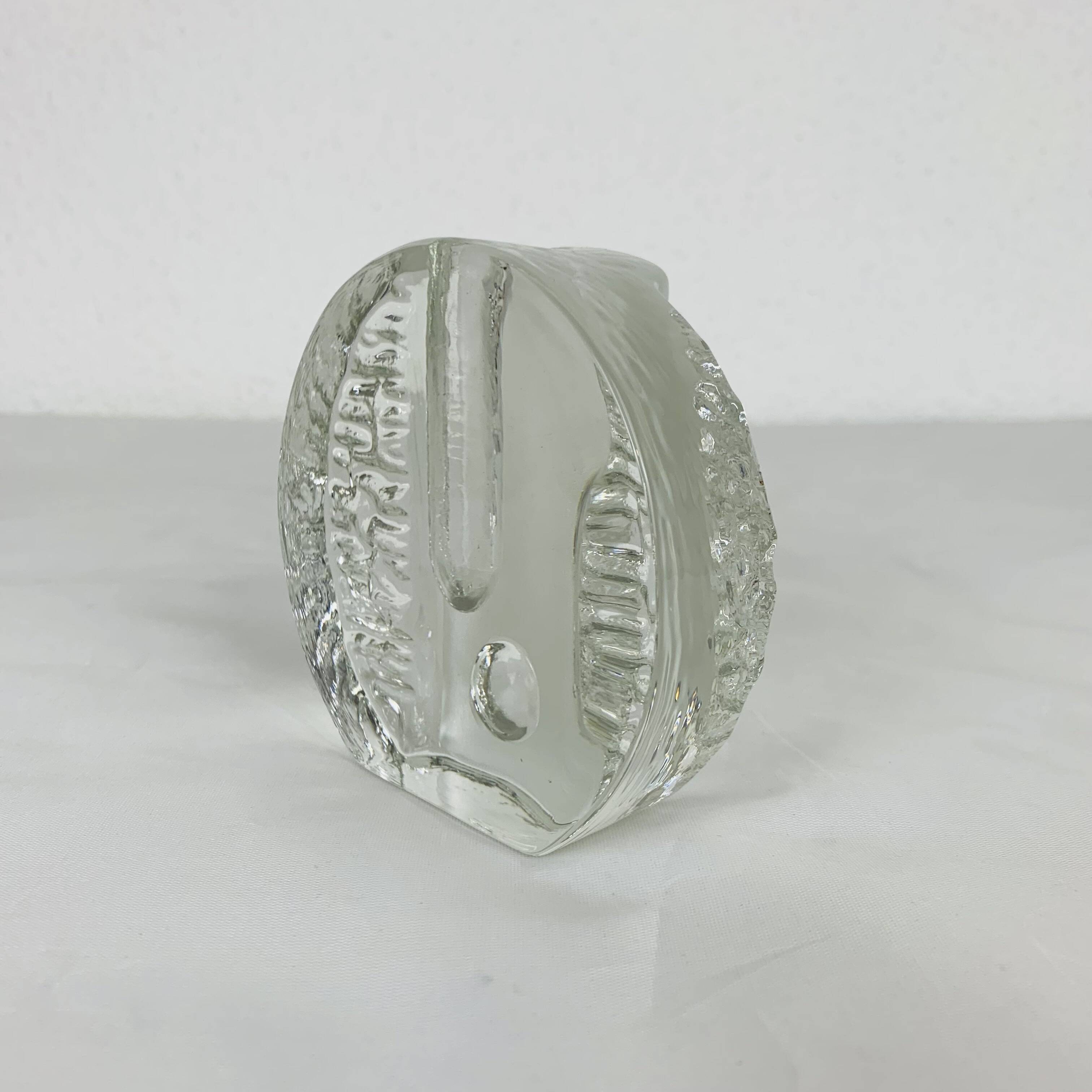 Walther Glass soliflore vase from the 70s, glass