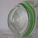 Vase en verre soufflé à motif vert