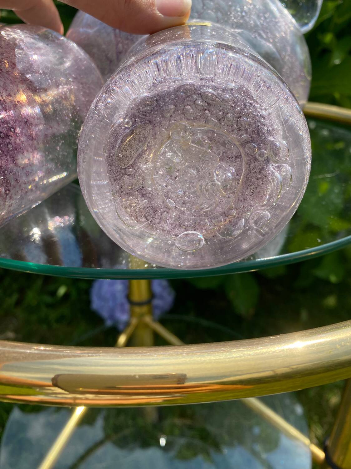 Carafe and glasses crystal glassworks of the popes