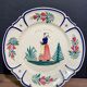 Six earthenware plates signed HB Quimper