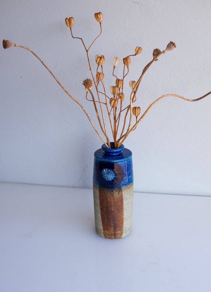 Mid-century modern studio art ceramic vase by Inger Persson for Rörstrand, 1970s