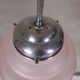 Art Deco pendant lamp with pink glass shade, 1930s