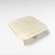 Square Travertine Coffee Table with Rounded Corners, Italy, 1970s