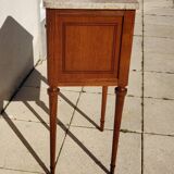 Marquetry bedside table