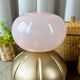 Petite lampe “diabolo” opaline & bois