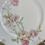 6 Assiettes plates Baltimore Rose de Haviland Limoges