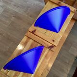 Wall lamps - indigo blue - publisher Domec - 1980s