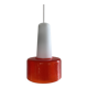 White and orange glass pendant lamp by Peil and Putzler