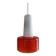 White and orange glass pendant lamp by Peil and Putzler