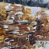 Oil on canvas by the pond signed P.Cario