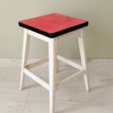 Red formica stool