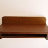 Vintage wooden wall bedside 1960