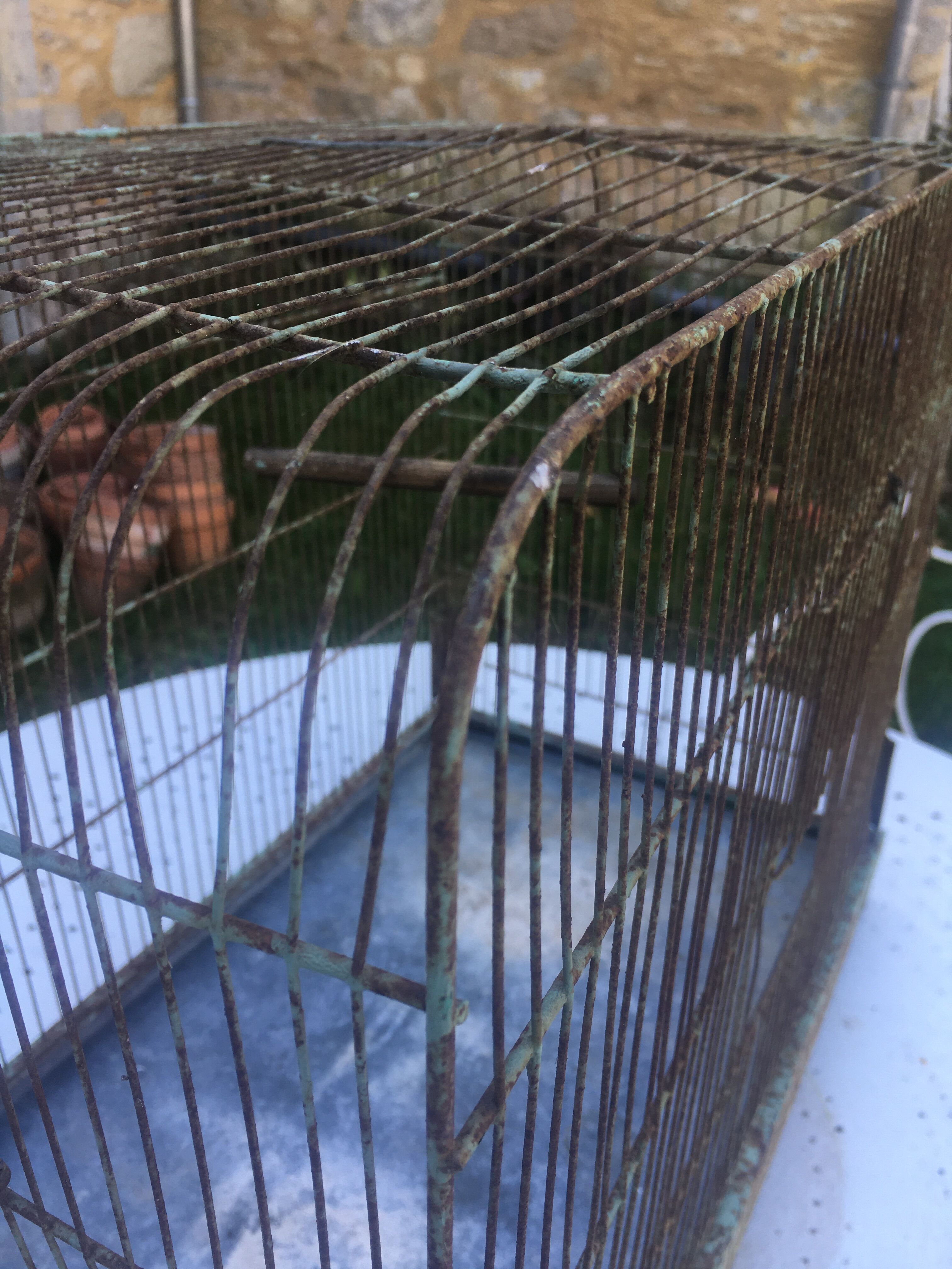 Metal bird cage