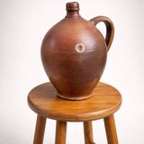 Ancient glazed stoneware cruche – authentic patina – 19th century