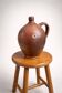 Ancient glazed stoneware cruche – authentic patina – 19th century