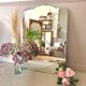 Vintage bevelled mirror 93x63cm