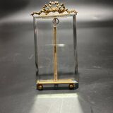 Glass and metal frame